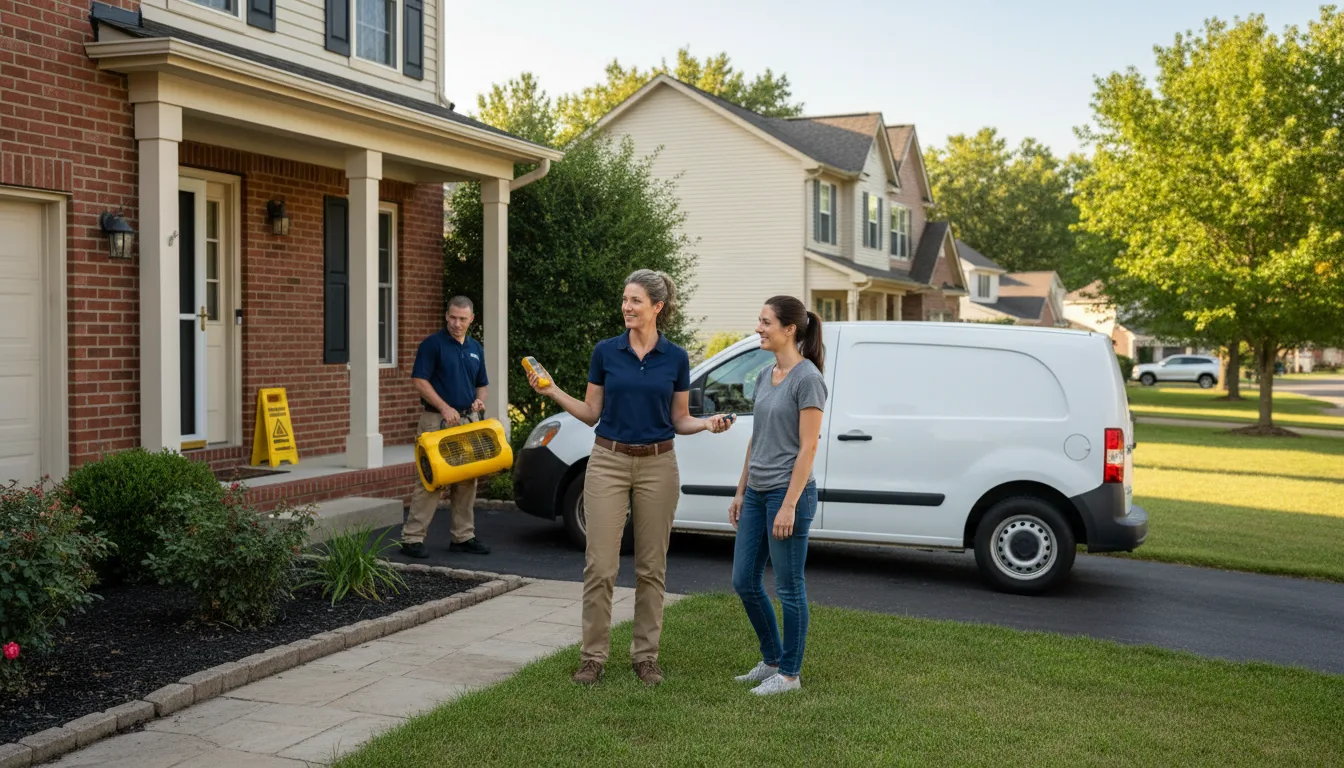 Residential water damage restoration in New Bern, NC